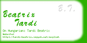 beatrix tardi business card